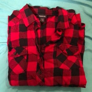 Torrid plaid shirt